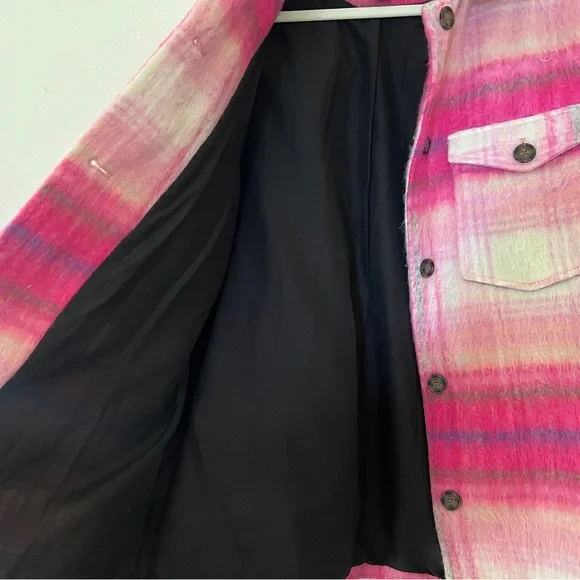 Forever 21 Pink Plaid Jacket - Picture 5 of 5